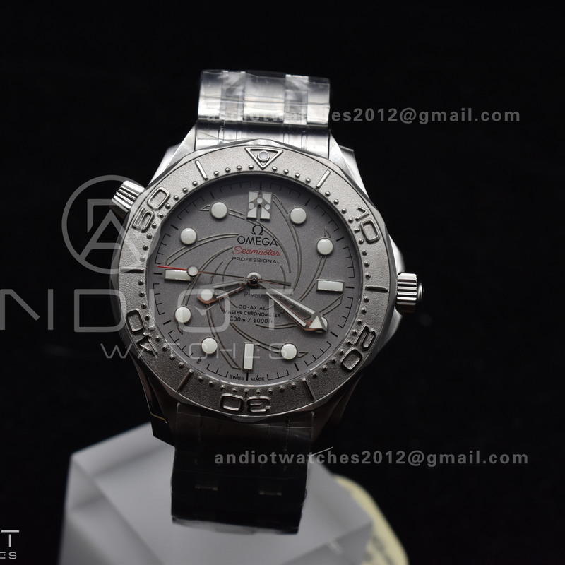 Seamaster 300M 007 Platinum VSF 1:1 Best Edition Gray Dial on SS Bracelet A8807